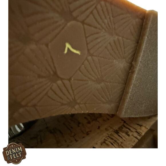 Ariat Unbridled Tan Sea Bead Fringe Beaded Platform Sandals Western Boho~ NEW!! - Picture 6 of 9